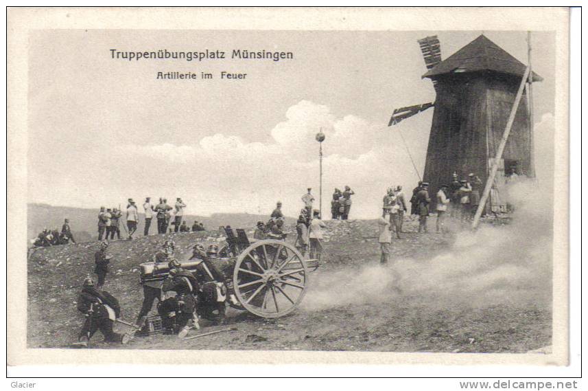 PLZ 72525 - Truppenübungsplatz MÜNSINGEN - Artillerie Im Feuer - Feldpost - Muhle - Molen - Reutlingen