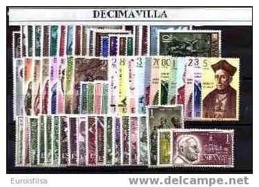 ESPAÑA, SPAIN, AÑO 1962 NUEVO Y COMPLETO - Full Years