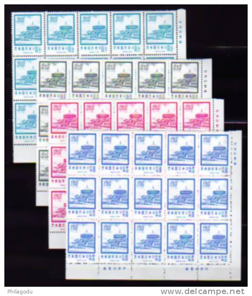 Taiwan 1971, Palais De Chungshan, N° 743-744-746-749**  Mint NH Neuf  Cote 122 E - Unused Stamps