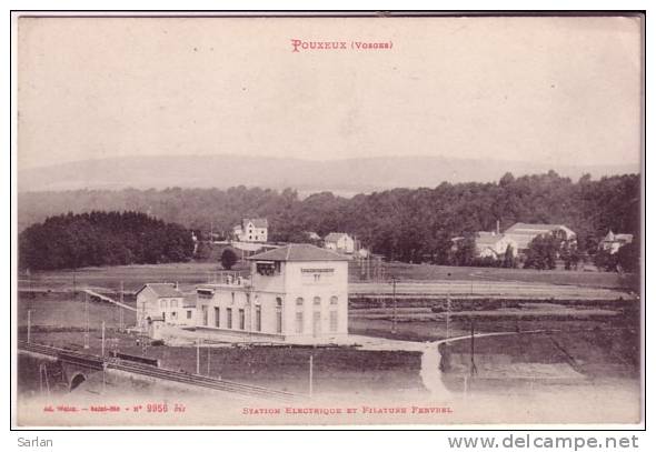 88 , POUXEUX , Station Electrique Et Filature FERVREL - Pouxeux Eloyes