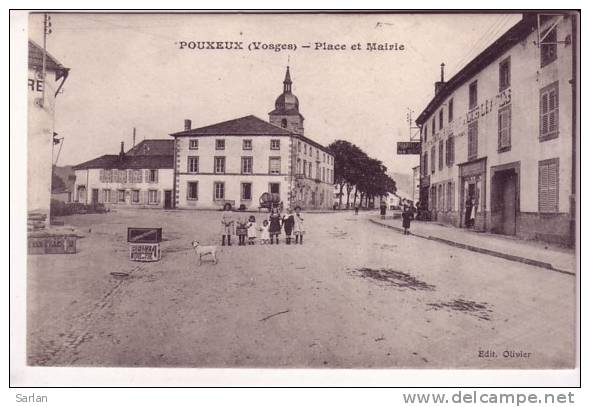 88 , POUXEUX , Place Et Mairie - Pouxeux Eloyes