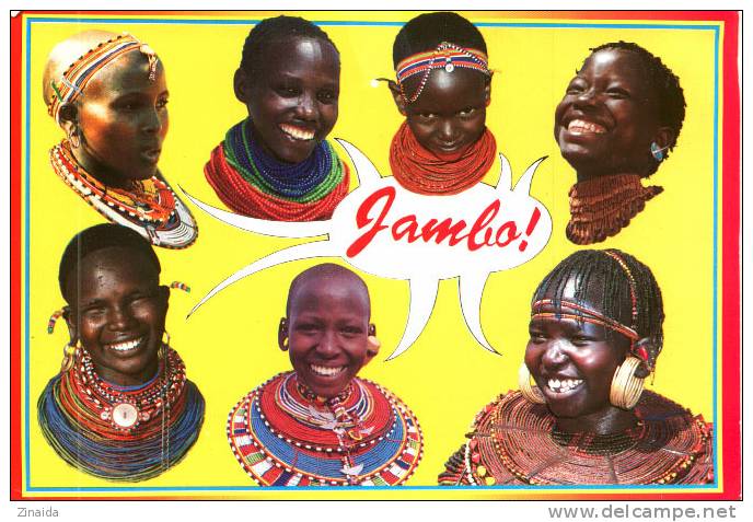 CARTE POSTALE DU KENYA - JAMBO - Kenia