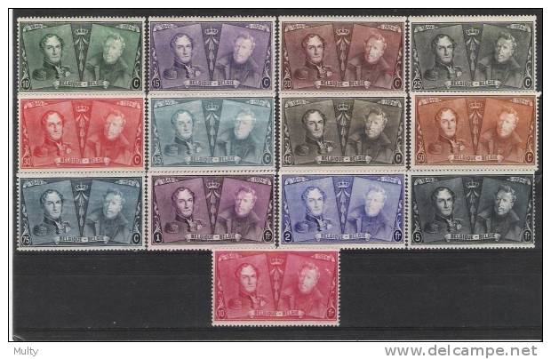 Belgie OCB 221 / 233 (*) - Ungebraucht