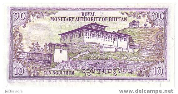 BHOUTAN   10 Ngultrum   Non Daté   Pick 22     ***** BILLET  NEUF ***** - Bhutan