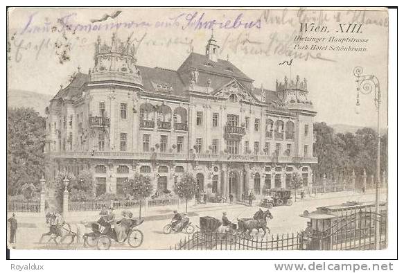 Wien Hietzinger Kutsche Litho 1913 - Autres & Non Classés