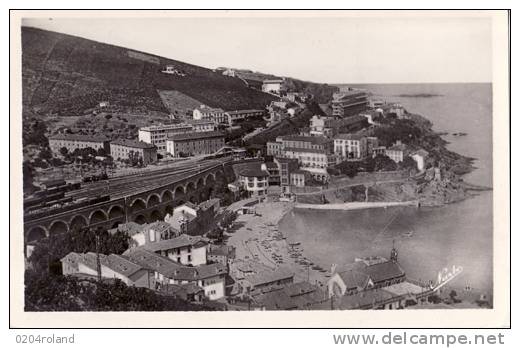 Cerbère - Vue Générale De La Ville Et De La Plage - Cerbere