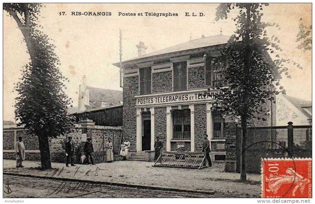 Essonne-CPA De Ris-Orangis "Postes Télégraphes & Téléphones",le Bureau De Poste-E.L.D. - Ris Orangis