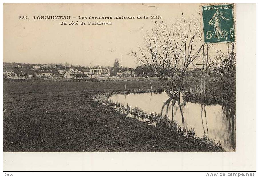 LONGJUMEAU - Les Dernières Maisons De La Ville Du Côté De Palaiseau. - Longjumeau