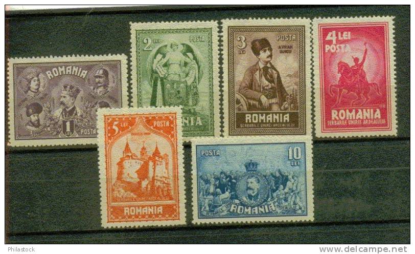 ROUMANIE Nº 365 A 370 * - Unused Stamps