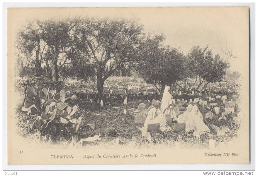 TLEMCEN : Aspect Du Cimetière Arabe Le Vendredi  - ND N° 48 . Précurseur . - Islam