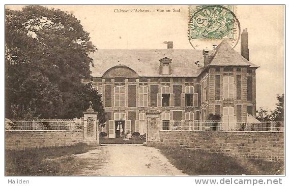 REF MLA RD -ref No 504- SOMME-  Chateau D Acheux -vue Du Sud  - Bon Etat - Acheux En Amienois