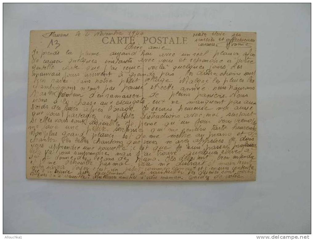 CARTE POSTALE DE FRANCE DEPARTEMENT DES BOUCHES DU RHONE 13 MARSEILLE MUSEE PALAIS  LONGCHAMP PUVIS DE CHAVANNES   1940 - Musei