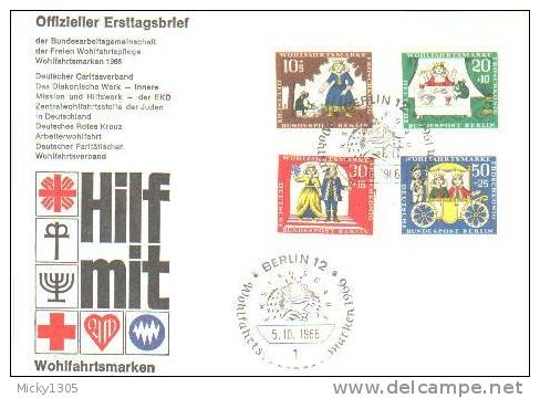 Germany / Berlin - FDC Mi-Nr 295/298 (U300)- - 1948-1970