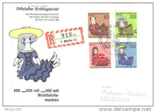 Germany / Berlin - FDC Mi-Nr 322/325 (U304)- - 1948-1970