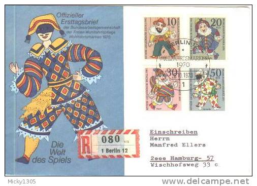 Germany / Berlin - FDC Mi-Nr 373/376 (U309)- - 1948-1970