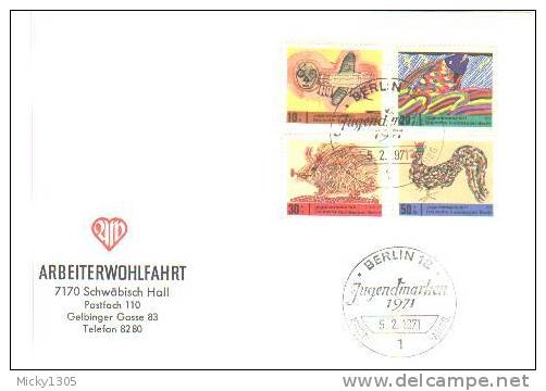 Germany / Berlin - FDC Mi-Nr 386/389 (U310)- - 1971-1980