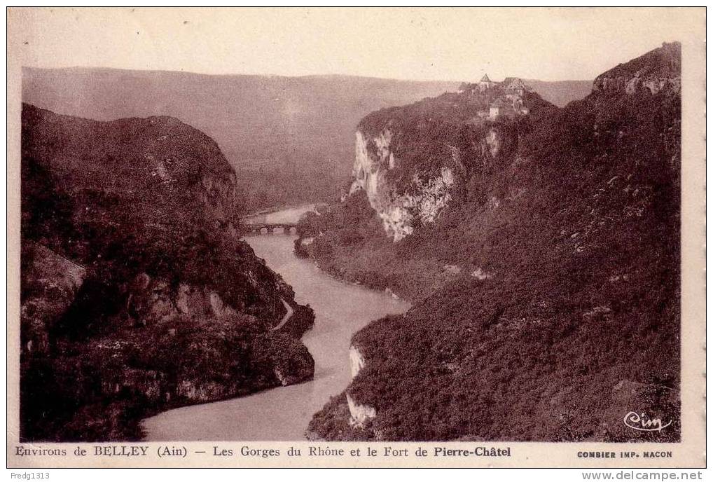 Belley - Gorges Du Rhone Et Le Fort De Pierre Chatel. - Belley