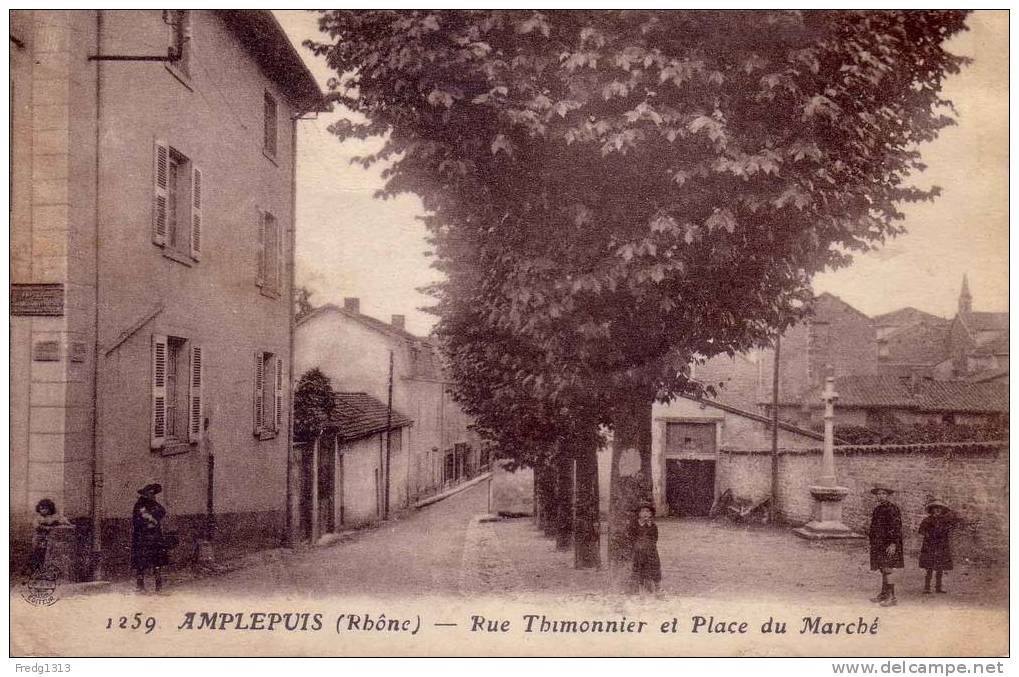 Amplepuis - Rue Thimonnier Et Place Du Marché - Amplepuis