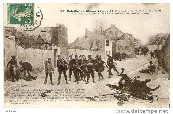 9466-Guerre 70/71-bataille De Champigny - 30-11/2-12-70, Une Reconnaissance Avant Le Combat Du Four à Chaux - Guerres - Autres