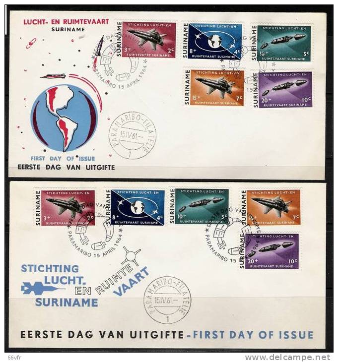 SURINAM / Collection NAVETTES SPATIALES / FDC / 15.04.1964. - South America
