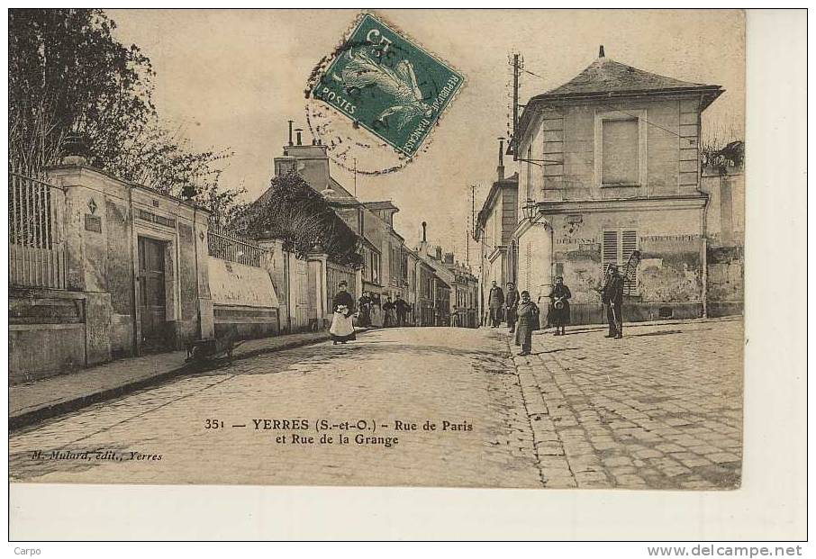 YERRES - Rue De Paris Et Rue De La Grange. - Yerres