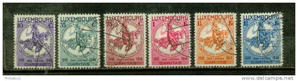 LUXEMBOURG N° 252 A 257 Obl. - Usati