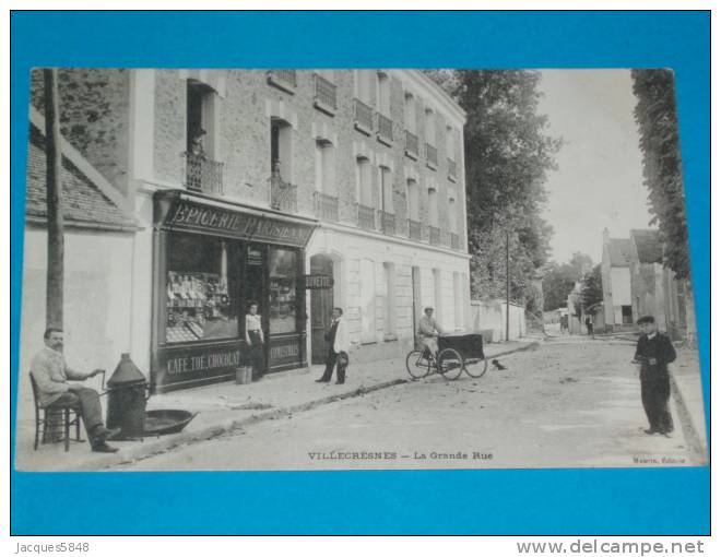 94) Villecresnes-marchand De Marrons -épicerie Parisienne-buvette/café/thé/chocolat/grande Rue/année 1908-EDIT Marcin - Villecresnes