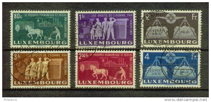 LUXEMBOURG  N° 443 A 448 Obl. - Gebraucht