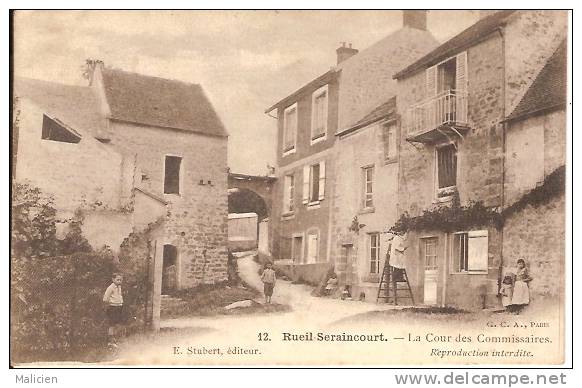 REF MLA RD NO 584- YVELINES  -reuil-seraincourt -la Cour Des Commissaires -belle Animation   -bon Etat - Seraincourt