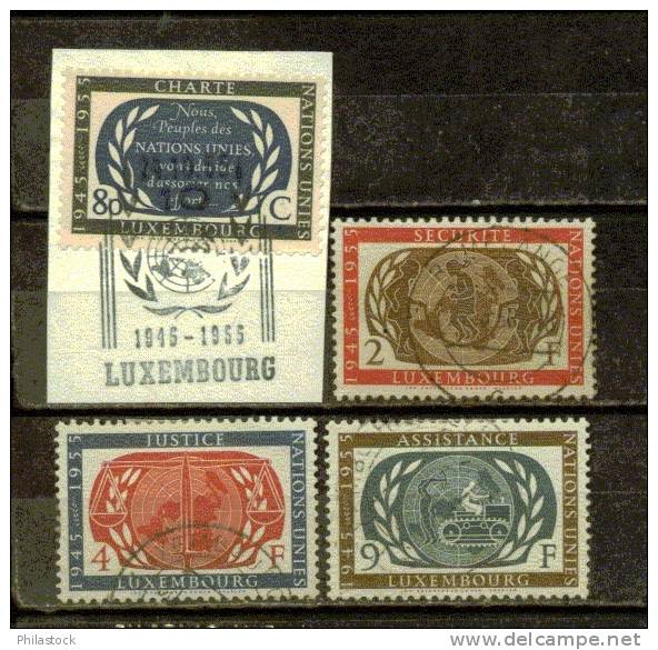 LUXEMBOURG  N° 496 A 499 Obl. - Used Stamps