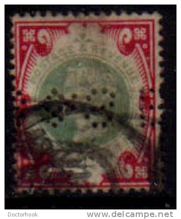 GREAT BRITAIN   Scott: # 126  F-VF USED Perfin - Gezähnt (perforiert)