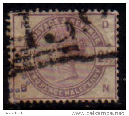 GREAT BRITAIN   Scott: # 101  F-VF USED Perfin - Oblitérés