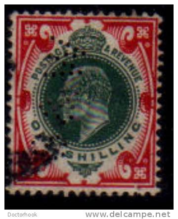 GREAT BRITAIN   Scott: # 138a  F-VF USED Perfin - Used Stamps