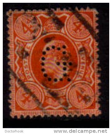 GREAT BRITAIN   Scott: # 150  F-VF USED Perfin - Gebruikt