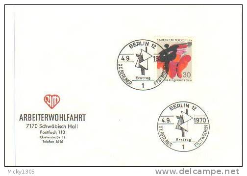 Germany / Berlin - FDC Mi-Nr 372 (U327)- - 1948-1970