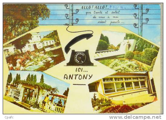 CP 1970 ANTONY / SOUVENIR MULTIVUES-ALLO-TELEPHONE - Antony