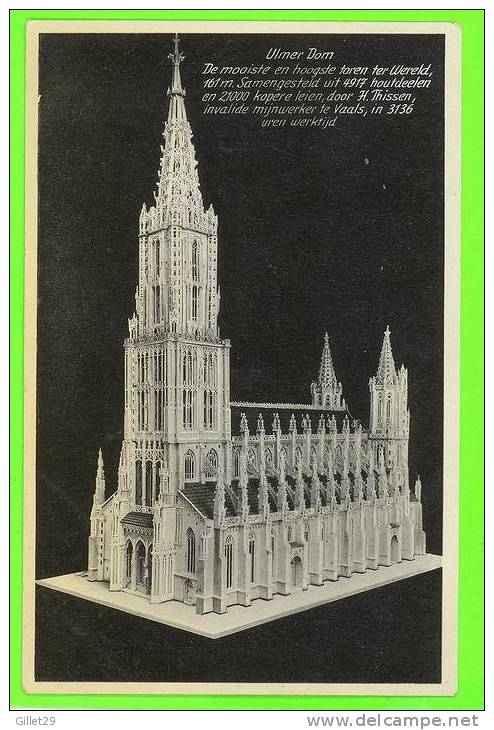 ULMER DOM - CARD WRITTEN IN 1957 - UITGAVE GEBR. SIMONS - Tuttlingen