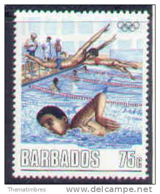 88N0300 Natation 729 Barbade 1988 Neuf ** Jeux Olympiques De Seoul - Zwemmen