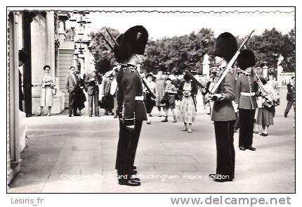 CP - PHOTO - CHANGING THE GUARD AT BUCKINGHAM PALACE - LONDON - R. F. 49 - TRES ANIMEE - - Buckingham Palace