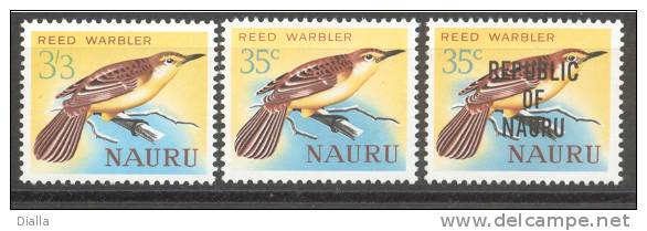 Reed-Warbler Bird - Rousserolle, Oiseau Nauru MNH ** - Collections, Lots & Series