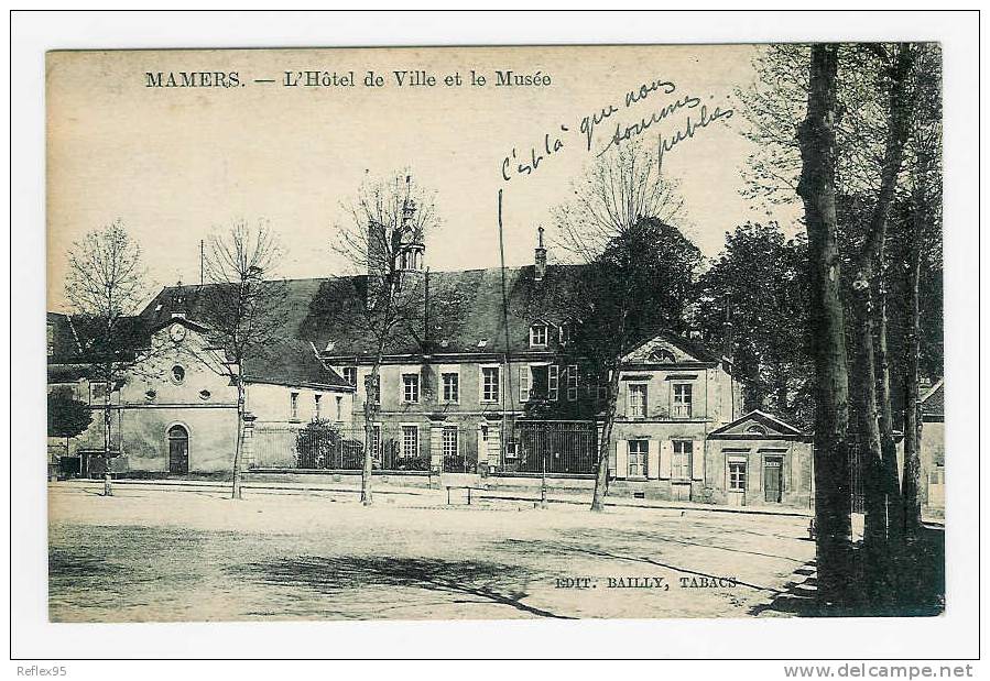 MAMERS - L'Hôtel De Ville Et Le Musée. - Mamers