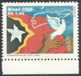 2003 BRAZIL Flag Of EAST TIMOR INDEPENDENCE 1V MNH - Sellos