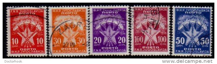 YUGOSLAVIA   Scott: # J 75-9   F-VF USED - Used Stamps
