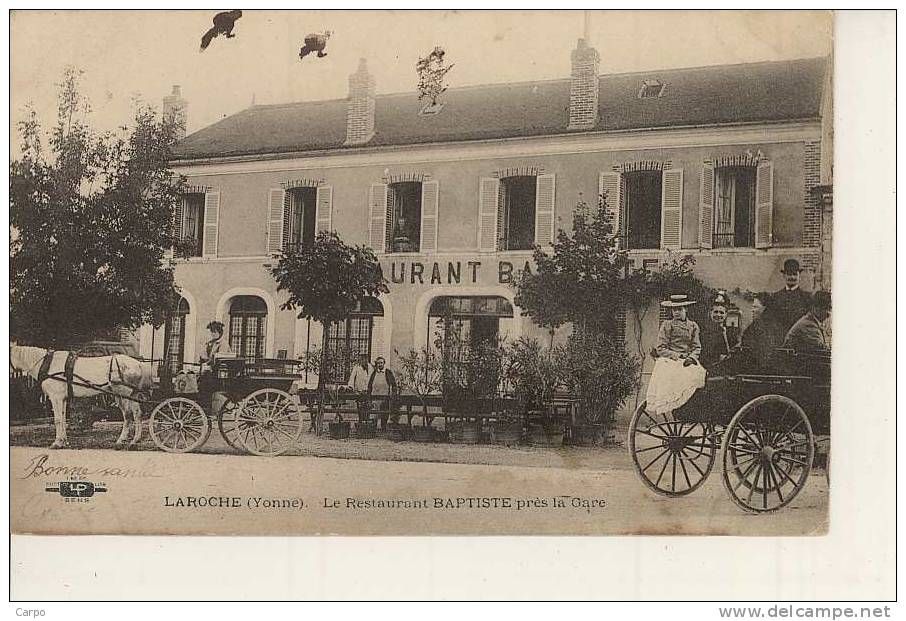 LAROCHE - Le Restaurant BATISTE, Près La Gare. - Laroche Saint Cydroine
