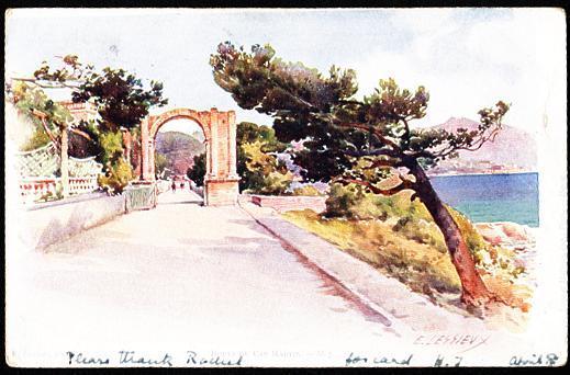 Route Du Cap Martin: Artist Signed E Lessieux - Lessieux