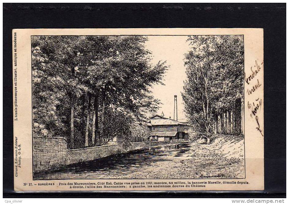 17 SURGERES Les Maronniers, Tannerie Morelle, D'après Gravure, Ed Girard 17, Aunis Pittoresque, 1903 - Surgères