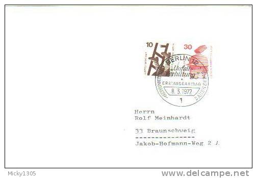 Germany / Berlin - FDC Mi-Nr 403 + 406 (U331)- - 1971-1980