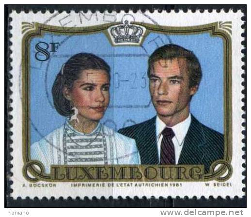 PIA - LUX - 1981 - Matrimonio Del Gran Duca Henri - (Yv 986) - Oblitérés