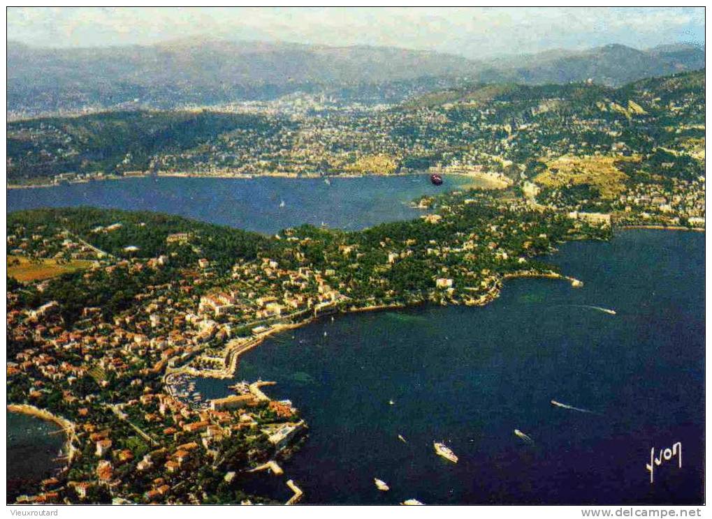 CPSM, CCAP FERRAT, VUE GENERALE SUR St JEAN ET LA RADE DE VILLEFRANCHE, PHOTO ALAIN PERCEVAL - Saint-Jean-Cap-Ferrat