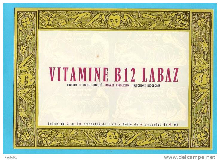 BUVARD : Pharma Vitamine B12 LABAZ - Produits Pharmaceutiques